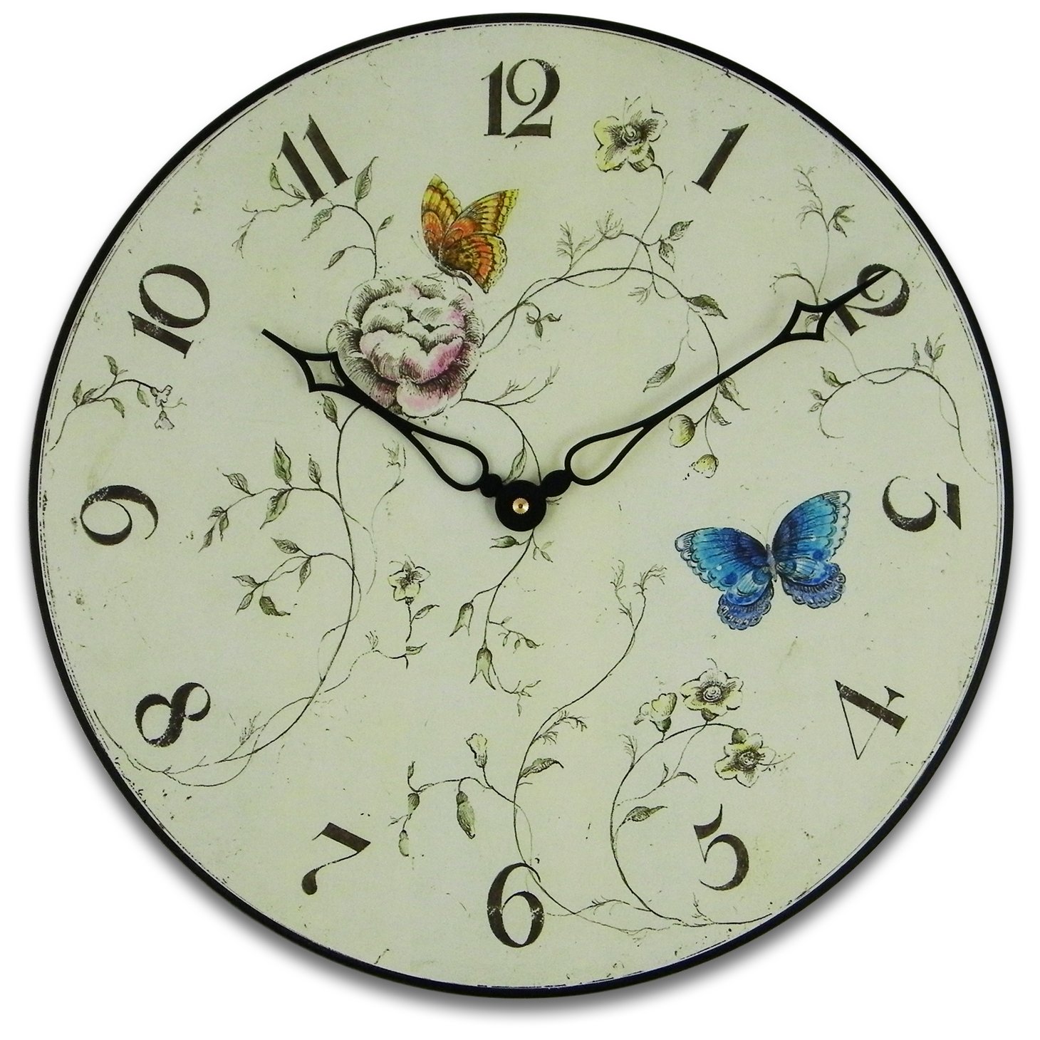 Roger Lascelles Clock, Wood, Multi-Colour, 36 x 4 x 36 cm