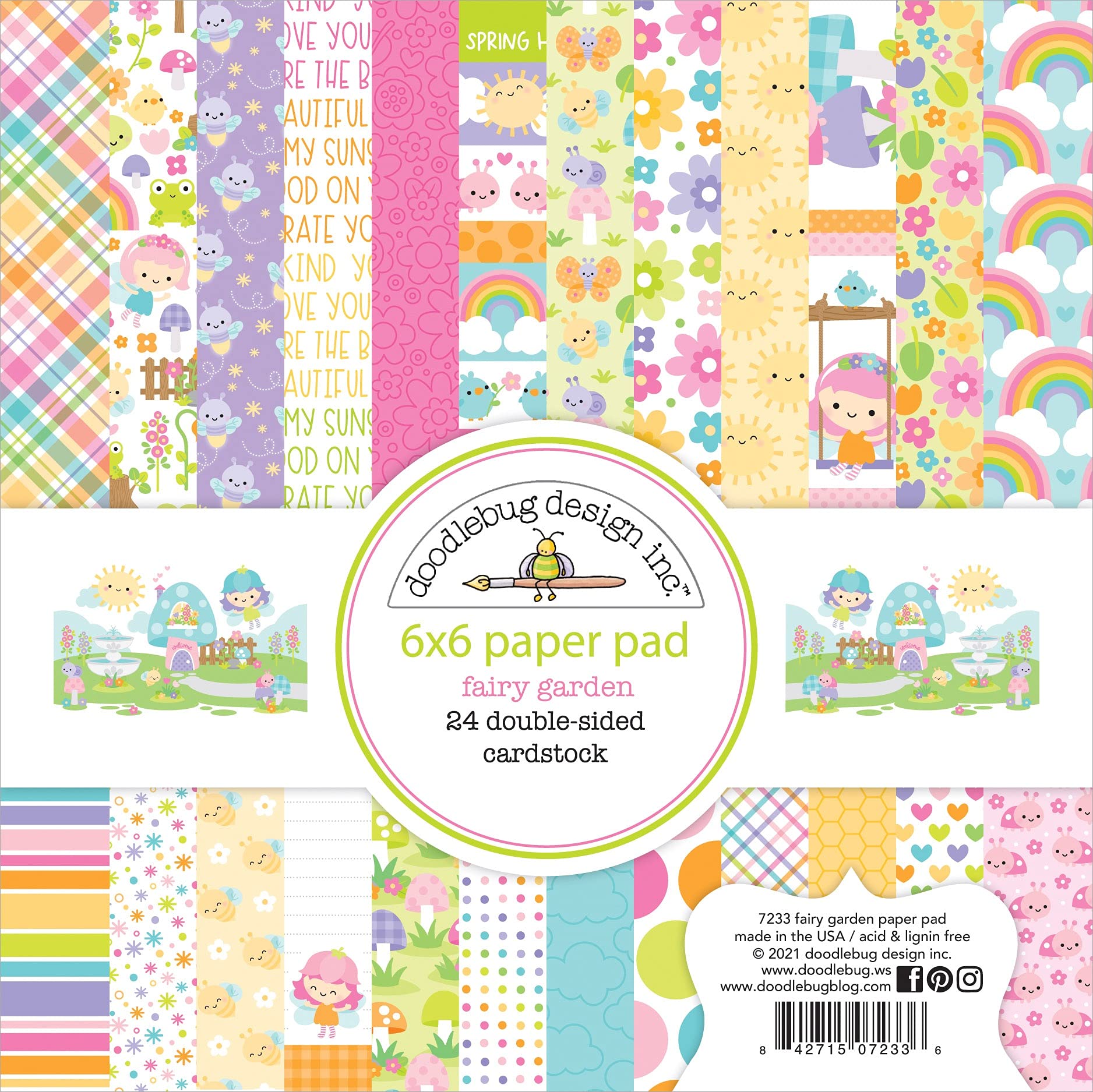 Doodlebug Design 6" x 6" Paper Pad Fairy Garden