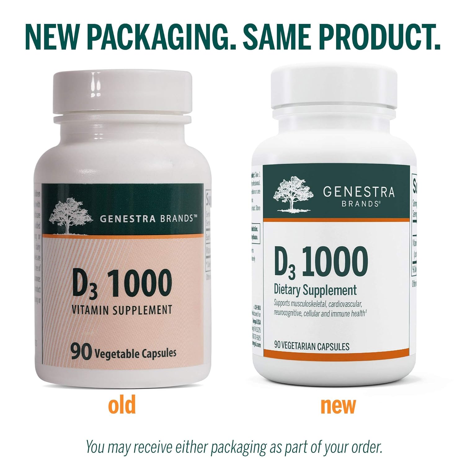 Genestra Brands D3 1000 Supports Calcium Absorption and Bone Health