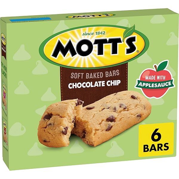 MOTT’S SOFT BAKED BARS, CHOCOLATE CHIP, MADE WITH...