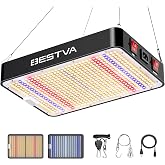 BESTVA DC1000 High-Yield Indoor Plant Grow Light, Fits 2x2/2x3/2x4 ft Tents | 100W, 20-25% Higher Yields, Canopy Light Penetration, Superior Light Coverage, All Growth Stages, Optimized Full Spectrum