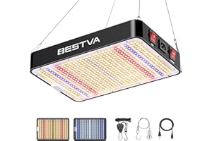 BESTVA 1000W Led Grow Light 2x2ft LM301B Diodes Reflector Full Spectrum LED Growing Lights for Indoor Plants Greenhouse Doubl