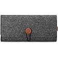 ProCase Carrying Case for Nintendo Switch Lite, Portable Travel Carrying Bag Ultra Slim Professional Protective Felt Pouch for Nintendo Switch Lite 2019 with 5 Game Cartridges Holders -Black