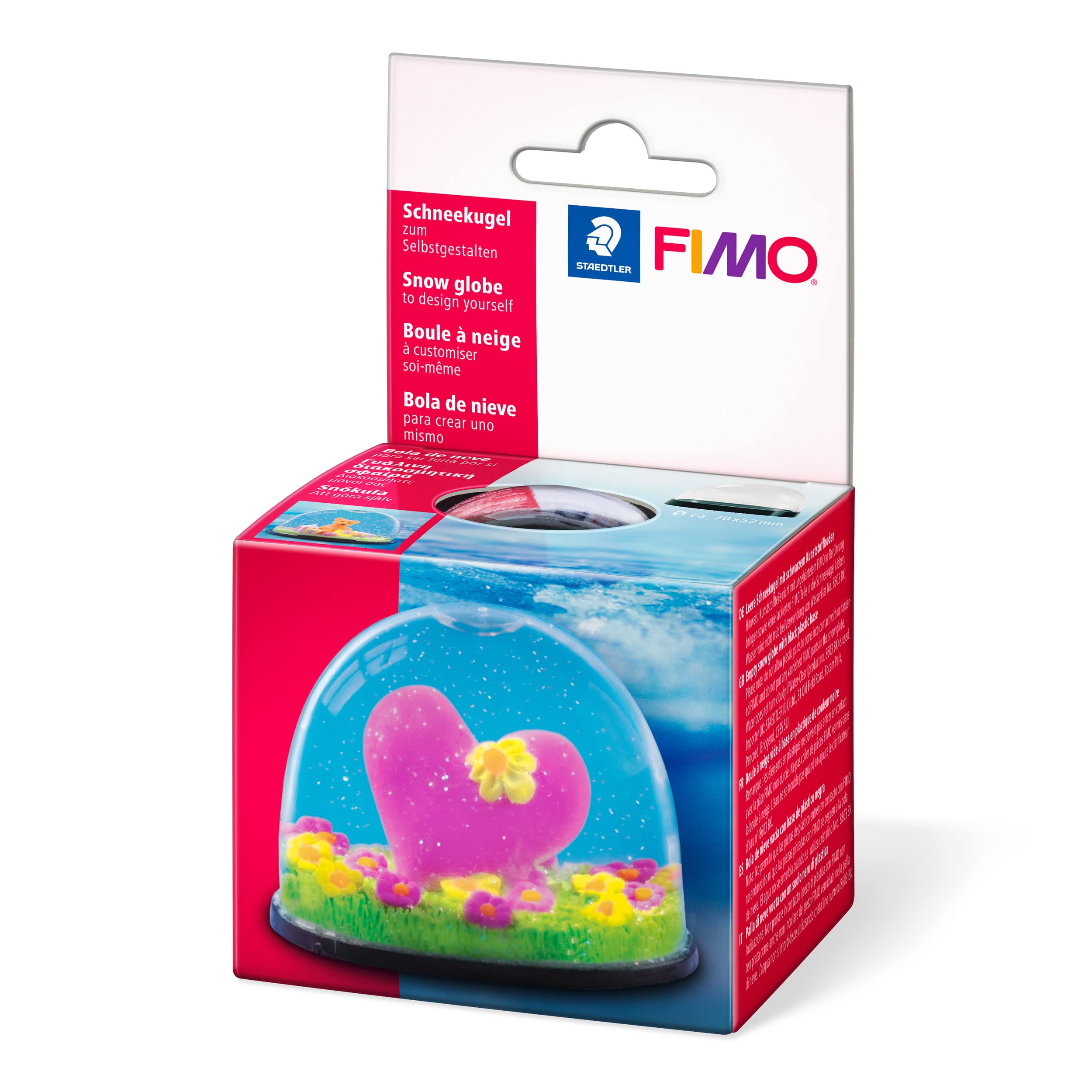 STAEDTLER STAEDTLER FIMO Snow Globe, Oval 70x52mm, Schneekugel Klein