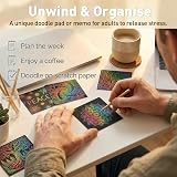 Kesote Rainbow Scratch Art for Kids 100 Sheets with 2 Bamboo Stylus view 9