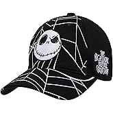 Disney The Nightmare Before Christmas Dad Hat, Adult Cotton Baseball Cap with Curved Brim, Black, One Size