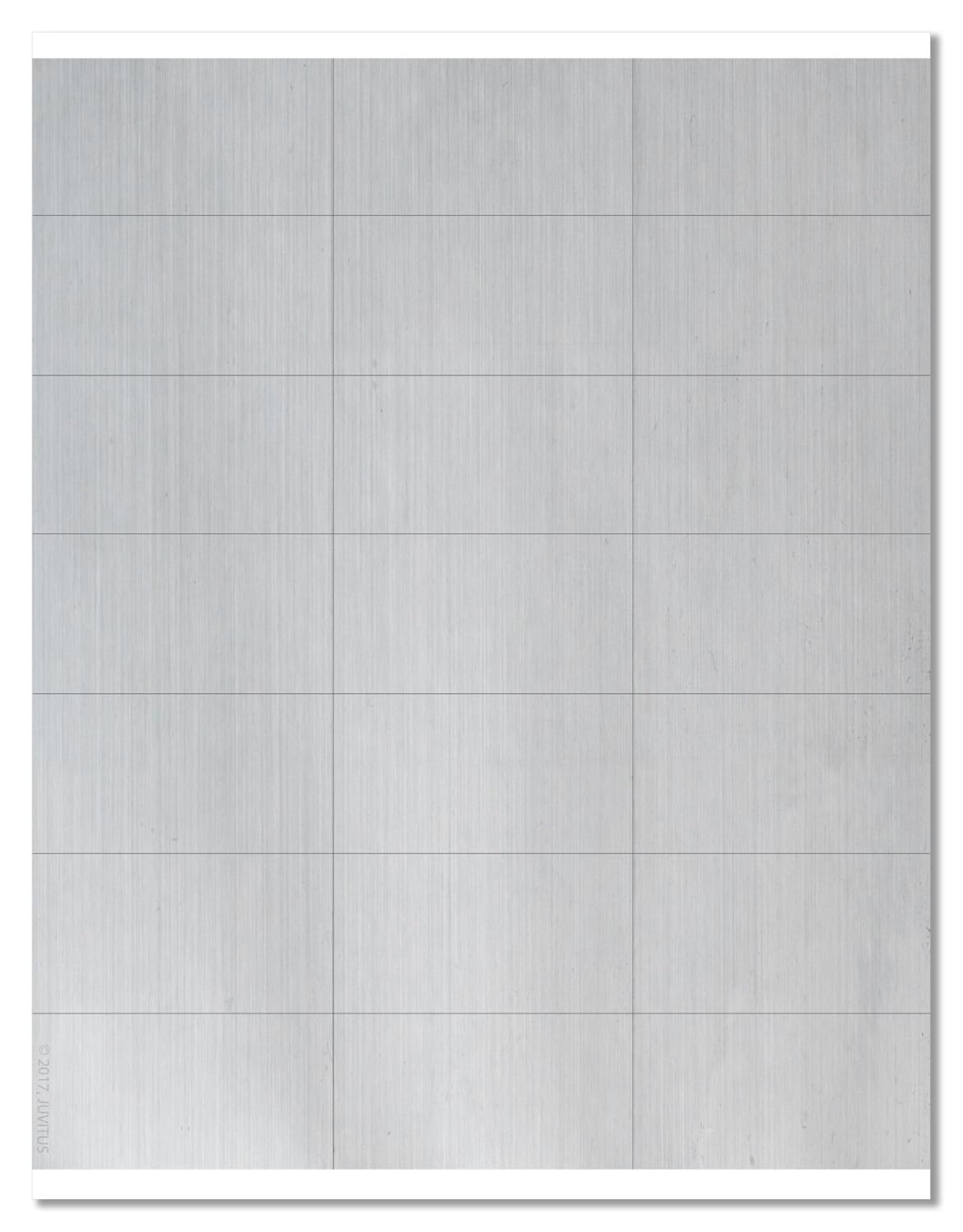 Premium Weatherproof Silver 2 83 X 1 5 Rectangle Labels For Laser Printers With Downloadable Template And Printing Instructions 5 Sheets 105
