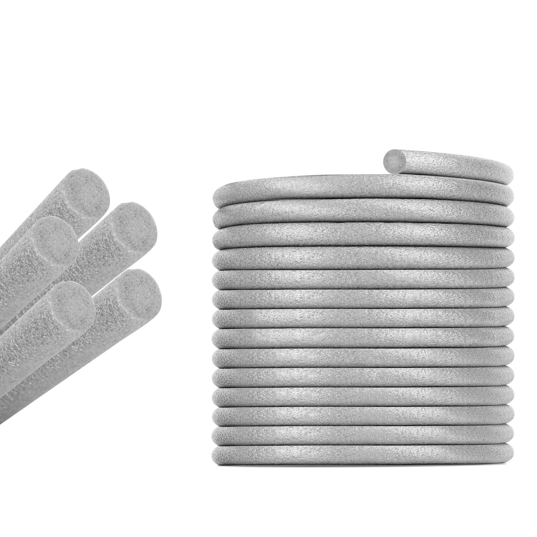 Photo 1 of 36FT Length Backer Rod Foam Caulk Saver for Concrete Filling, Joints and Gaps, 3/8 in Diameter x 36FT Length (Grey)