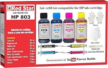 hp 803 black ink cartridge refill kit price