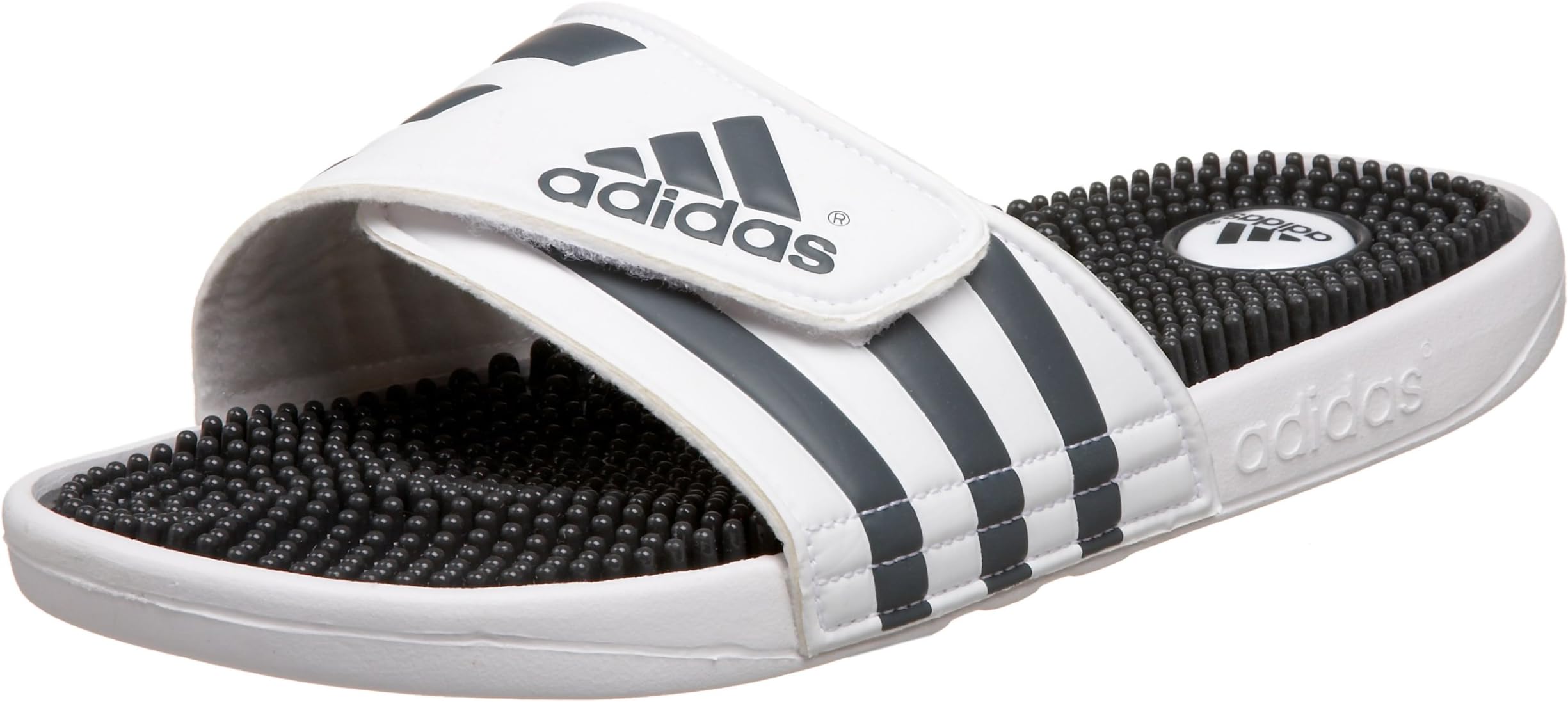 adidas Men's Adissage Sandal Run White/Graphite/Run White
