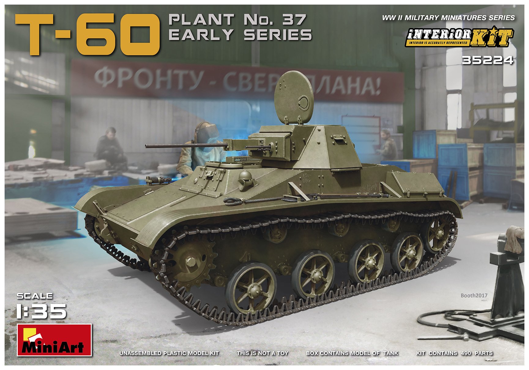 Miniart 1:35 - T-60 (Plant No. 37) Early w/Interior