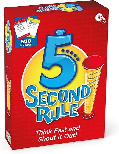 PlayMonster 5 Second Rule Quickfire Trivia Card Game Family Fun Ages 8+