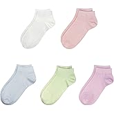 SERISIMPLE Viscose Bamboo School Socks Ankle Super Soft Kids Socks Stretch Cuffs Athletic Socks Odor Anti-odor 5 Pairs