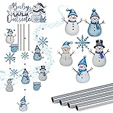 Christmas Snowman Metal Wind Chimes for Outside with S Hook and Snowflake 4 Tubes Metal Windchimes 37.4 Inch Indoor Outdoor Hanging Decoration Wind Chime for Home,Patio,Birthday Gifts Memorial Gift