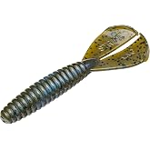 Strike King Rage Twin Tail Menace Grub, 4 Inch, 8 Pack, Bass Lure, Double Tail Grub, Fishing Soft Plastic Lures