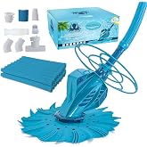 U.S. Pool Supply Octopus Suction Pool Cleaner, Inground Automatic Pool Vac | Vacuum Cleaner with Hose - Swimming Sweeper Cleaning Suction-Side Cleaners - Auto Creepy Sweeps Removes Debris, Leaves Cleans