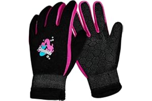 Kids Wetsuits Gloves 3MM Neoprene Anti-Slip Five Finger Scuba Diving Gloves