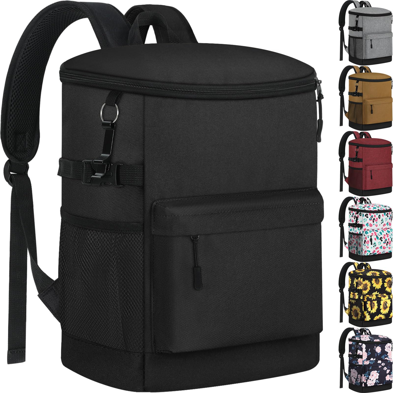 Photo 1 of Tenot Cooler Backpack 33 Cans Backpack Coolers Insulated Leak Proof Soft Beach Cooler Bag for Men Women Ice Chest Backpack Camping Hiking Picnic Travel Cooler Lunch Backpack Black