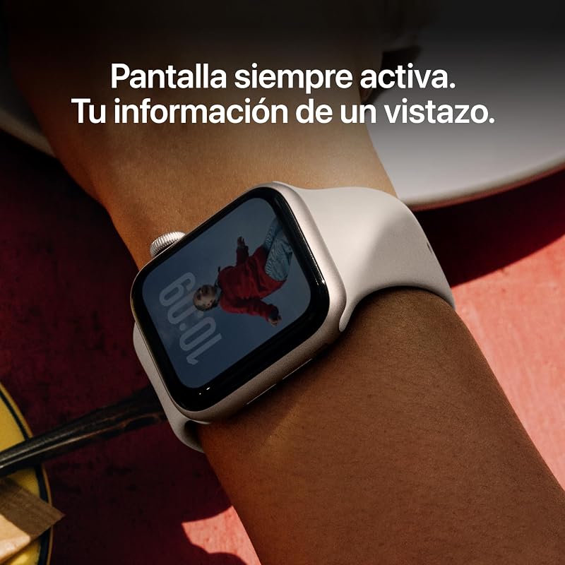 Watch SE 3 GPS+Cellular Caja de Aluminio Color Medianoche de 44 mm y Correa Deportiva Color Medianoche(M/L).Monitores de entreno y sueño,Monitor de frecuencia Cardiaca,Pantalla Siempre Activa