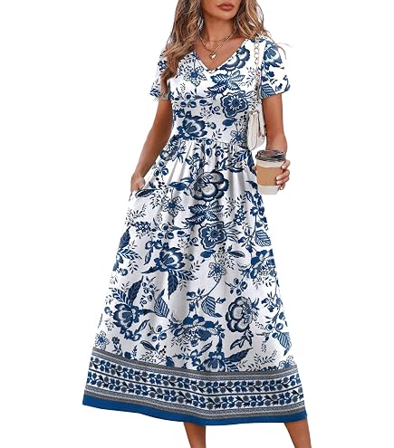 beautiful casual dresses for ladies OFEEFAN Summer Women 2026 Long Dresses with Pockets Sleeveless Beach Vacation Clothes Spring Sundresses Holiday Fashion Clothing Loose Fit Resort Wear Cruise Outfits Black Print S at Amazon Women's J.Crew eyelet dress 😍 COSNORI:(BUY 1) COSNORI SKIN DRESS TONE UP CREAM The slim fit style Midwest casual style dress