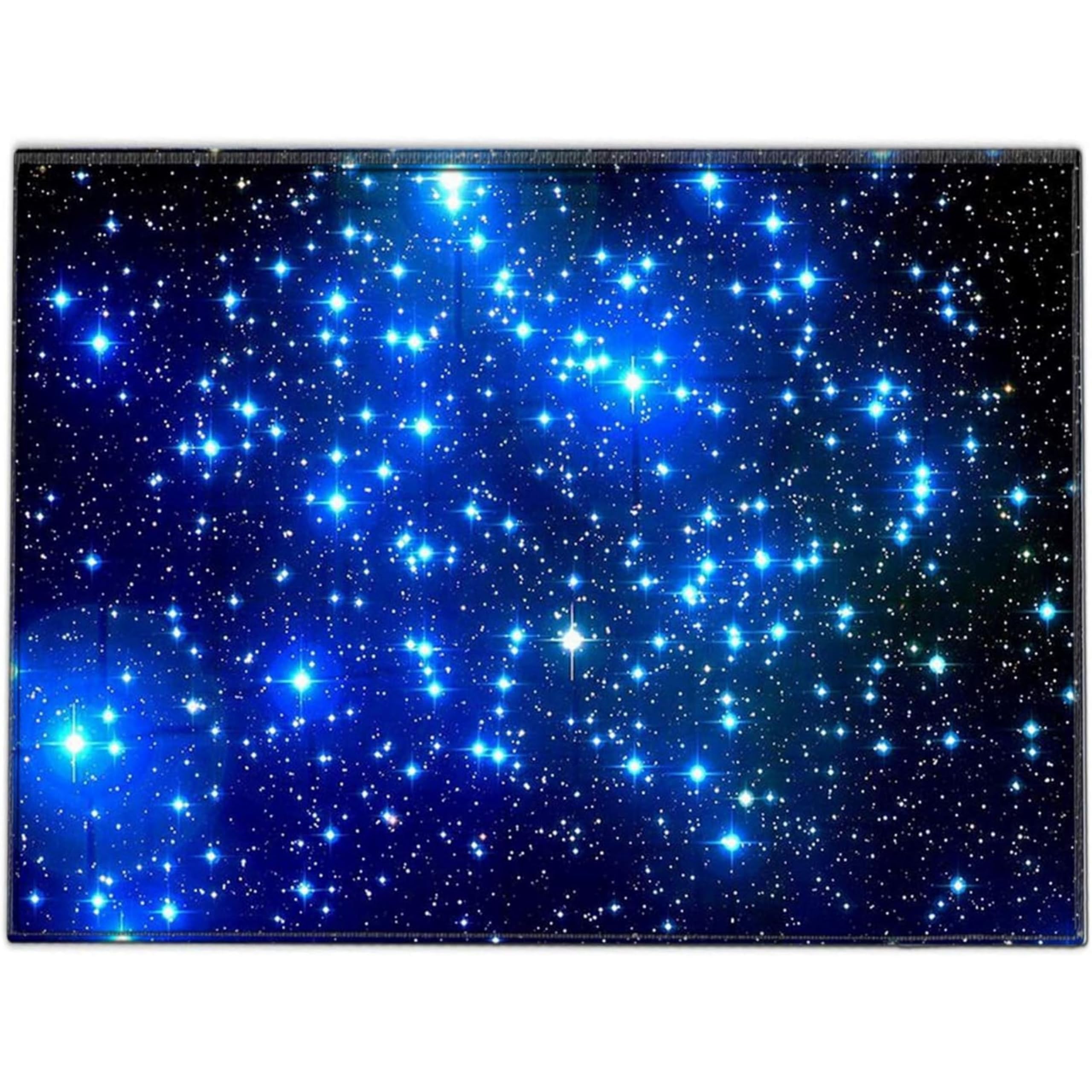 Silent Monsters Mouse Mat Small 10 x 8 inches / 24 x 20 cm, Space, Stitched Edges, washable & rollable Mouse Pad, Gaming Home Office Mousemat, Mousepad non-slip & quiet, Desk Mat