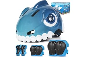 FUNWICT Kids Bike Helmet 3-5-8 Toddler Helmet Animal 3D Cartoon Boys Girls Safety Adjustable Kids Helmet for Cycling Scooter 