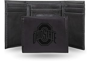 Rico Industries NCAA Laser Engraved Trifold Laser Engraved Tri-Fold Wallet - Men's Accessory