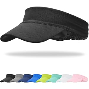 Cooling Stretchy Visor Hat Sports Sun Headband UV Visors Hats | Stretchy Cooling Visors,Headsweats Visor Ponytail Hat,Sports