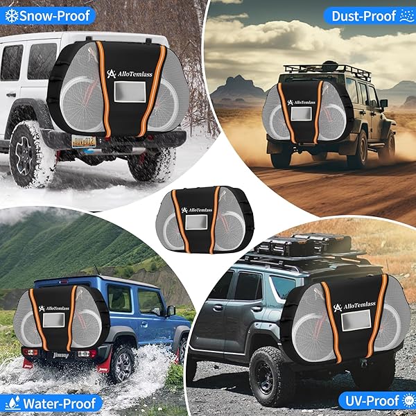 ALLOTEMLASS BIKE COVER FOR CAR RACK FOR TRANSPORT, REAR BIKE RACK COVERS FOR 2 BIKES ON HITCH TRAVEL STORAGE WITH REFLECTIVE STRIPS, QUICK-RELEASE BUCKLES WATERPROOF 600D OXFORD OUTDOOR AND HEAVY DUTY