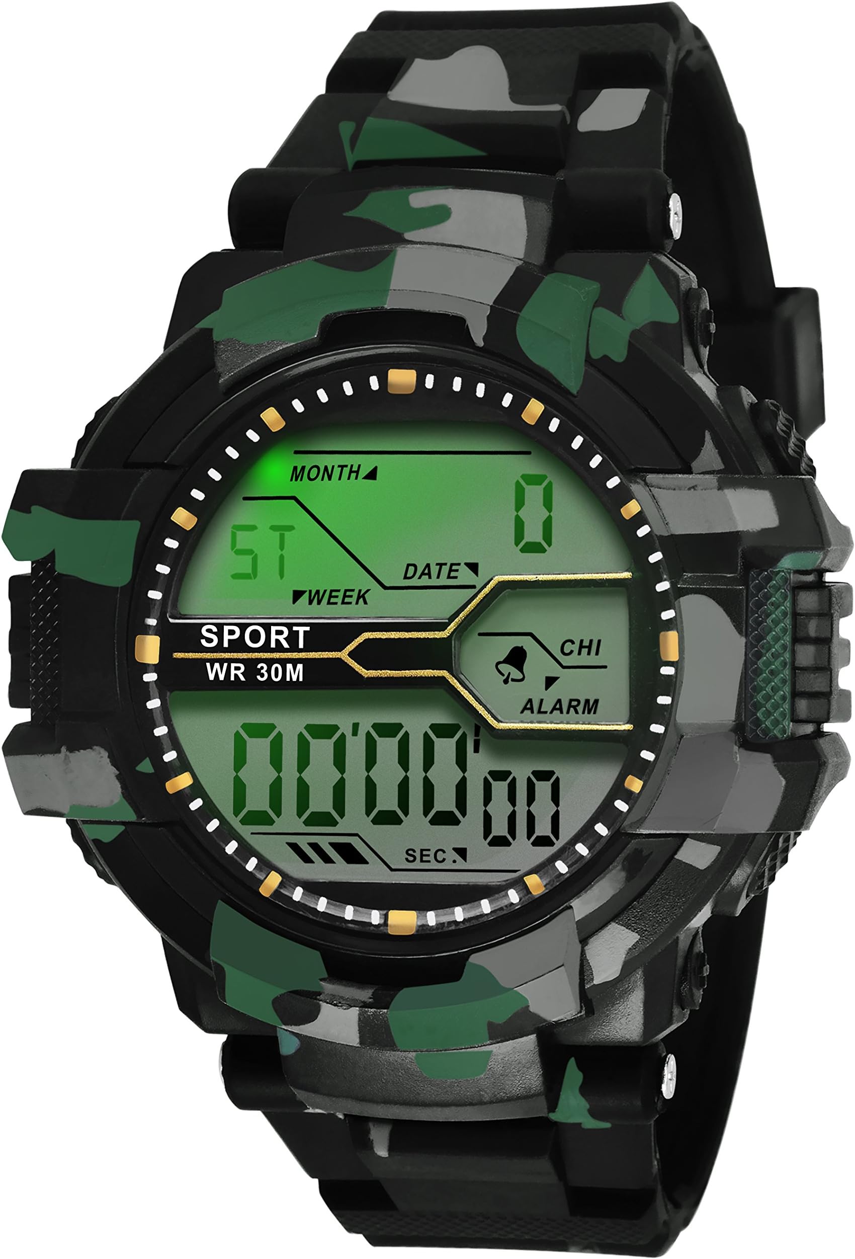 Swisstyle SS-LED001-GRE-BLK Digital Watch for Men
