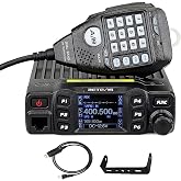 Retevis RT95 Mobile Ham Radio, 2m/70cm Dual Band Mobile Ham Radio Kit | Dual Speakers, CHIRP, 180&deg; Rotatable LCD Screen, VOX, Ham Radio Base Station, Mobile Transceiver with Cable for Vehicle Car