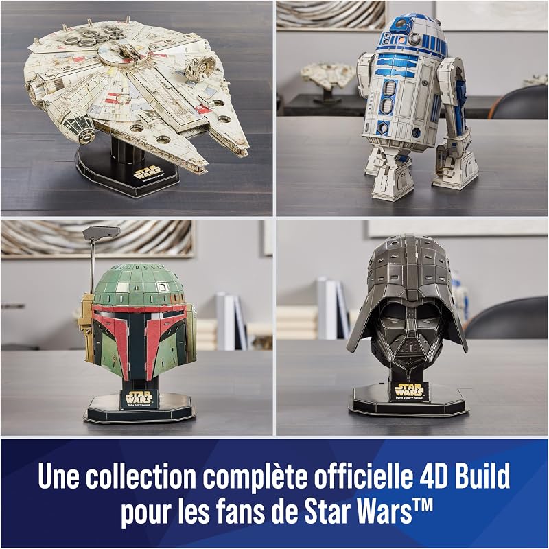 - Puzzle 3D Star Wars - Maquette Star Wars 201 Pièces - Droide R2D2 Inspiré de la Saga - Puzzle Adulte - Jeu de Construction à Collectionner - Jouet adulte - Jeu Enfant 12 ans et +