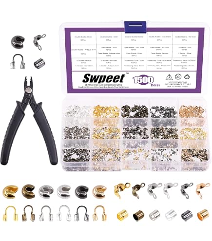 720 Pièces Couvre-noeuds Pour Bijoux - 6 Couleurs Et Tailles 6x3.5mm