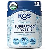 KOS Plant Based Protein Powder, Blueberry Muffin