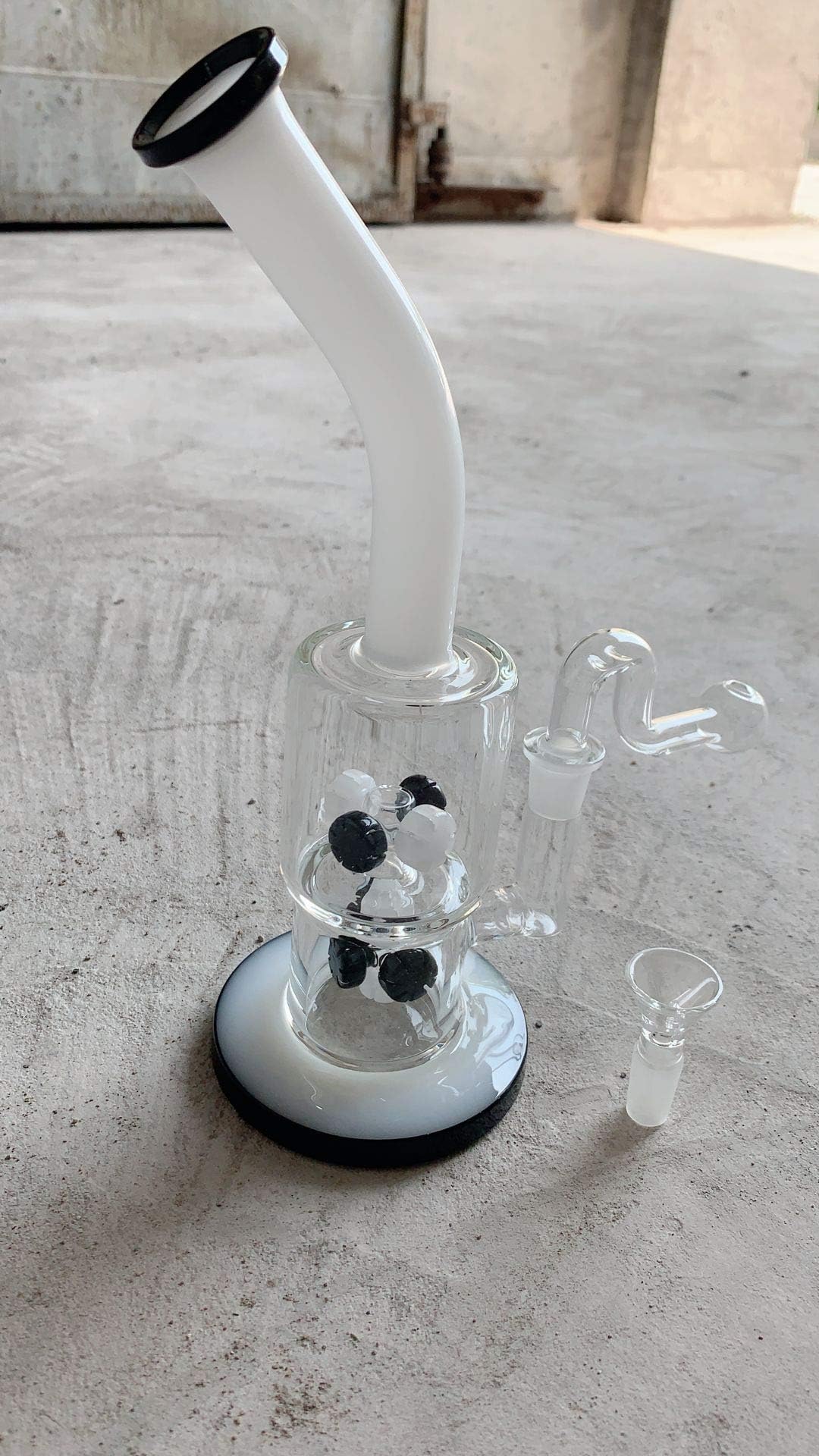 27cm Tall Glass Pipes Smoking Water Pipe Bong with Accessory