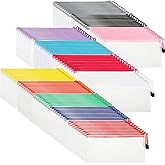 Sherr 120 Pcs Mesh Zipper Pouch A6 Pencil Pouches Bulk Small Clear Mesh Bags with Zipper 9.45'' x 4.53'' Waterproof File Bag Pencil Case for School Office Travel Organization(White)