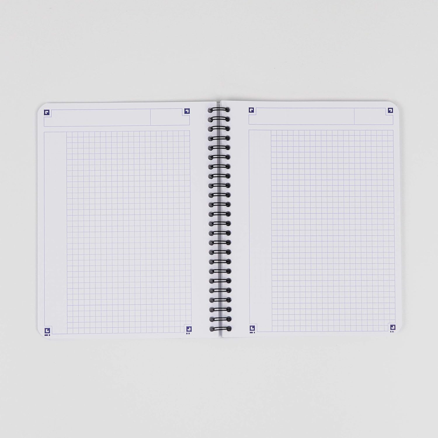 Oxford 400104100 Touch Spiral-Bound Pad Aqua A5 Squared 5 mm 140 Pages 90 g Flexible Cardboard Cover Pack of 5 - Image 5