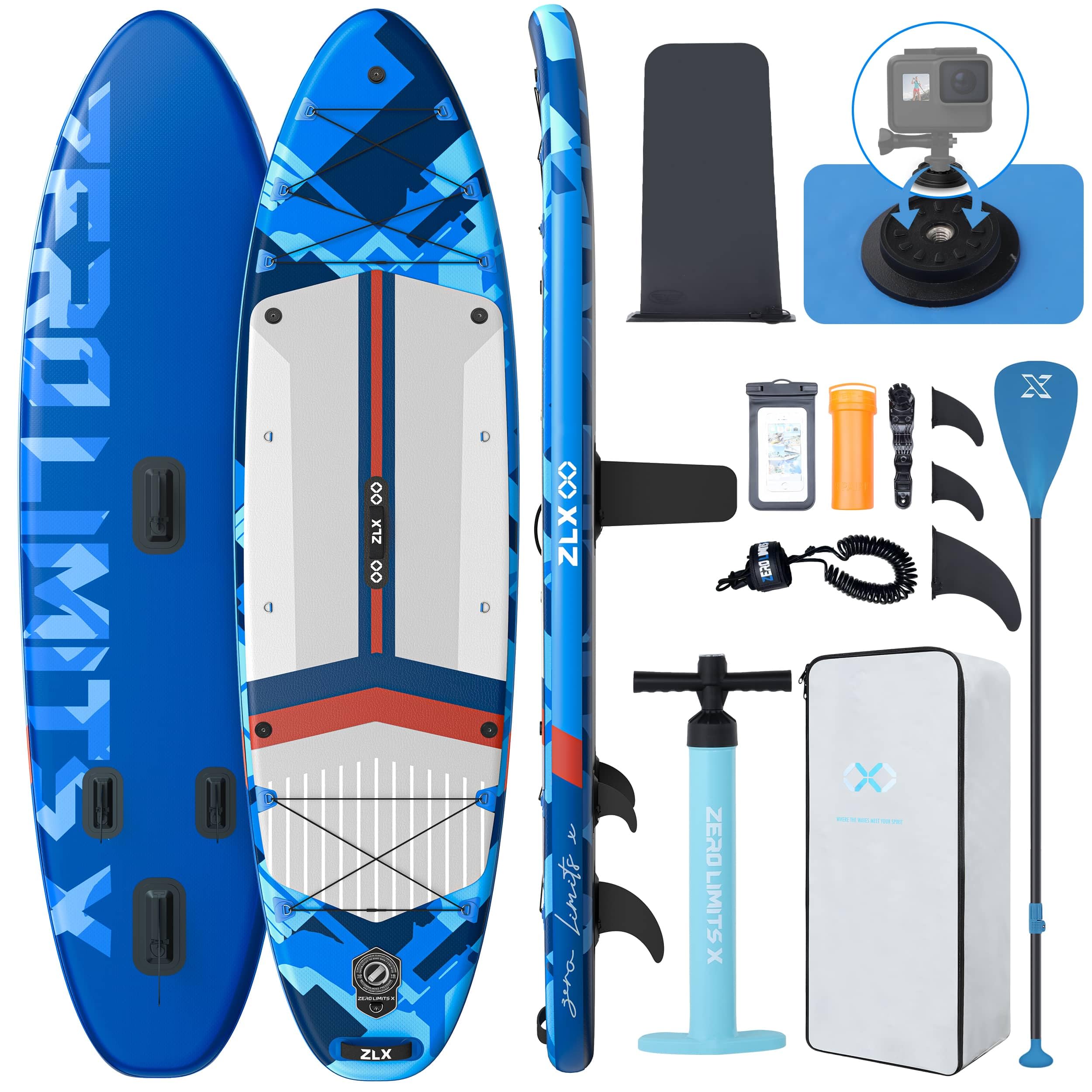 ZLX 11'6" Extra Wide Inflatable Stand Up Paddle