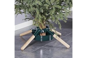 Blissun Christmas Tree Stand, Christmas Tree Holder, Xmas Tree Base Stand for Real Trees, Fits up to 8FT Real Trees, Green