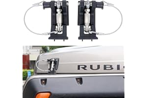 BESTAOO TJ Hood Latches, Locking Hood Latch Catch Kit for Jeep Wrangler TJ 1997-2006, Eliminates Hood Flutter, 1 Pair