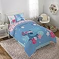Jay Franco Disney Lilo & Stitch Paradise Dream 5 Piece Twin Bed Set - Includes Reversible Comforter & Sheet Set Bedding - Sup