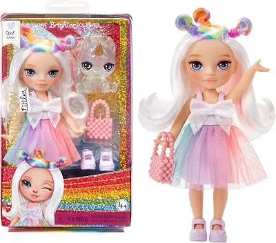 Rainbow High Littles Opal Raine 14 cm Doll with Pet Unicorn & Purse
