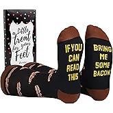 Cavertin Men's Funny Socks Hunting Fishing Football Baseball Gaming Golf Taco Pizza Bacon Christmas Gift for Men