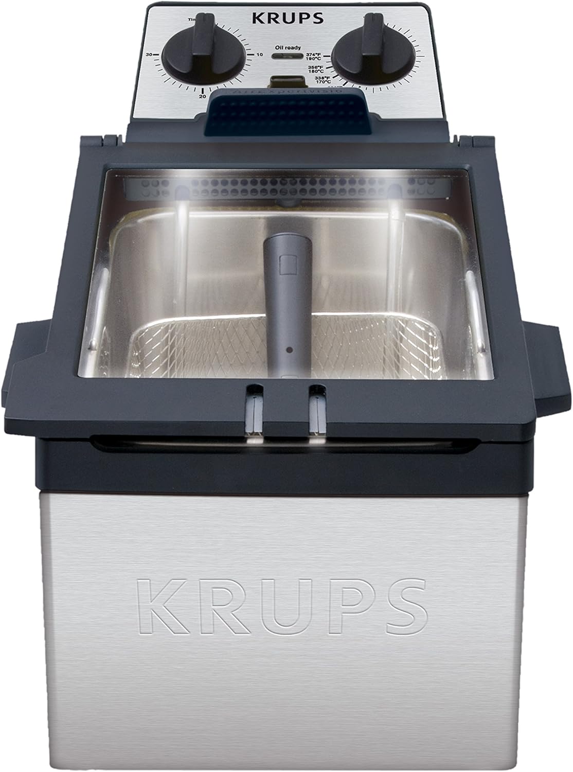KRUPS KJ7000 Expert Stainless Steel Deep Fryer with Ventilation