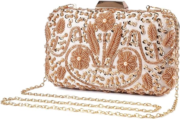 gold dress purse