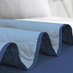 Easy-Going King Size Reversible Quilt Set with 1