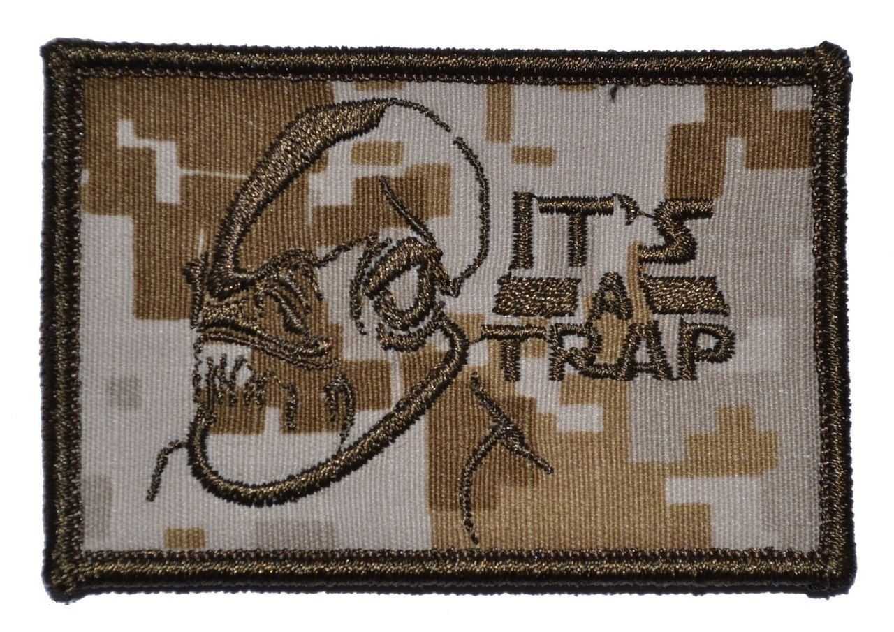 It's a Trap Admiral Ackbar 2x3 Morale Patch - Desert Digital Marpat