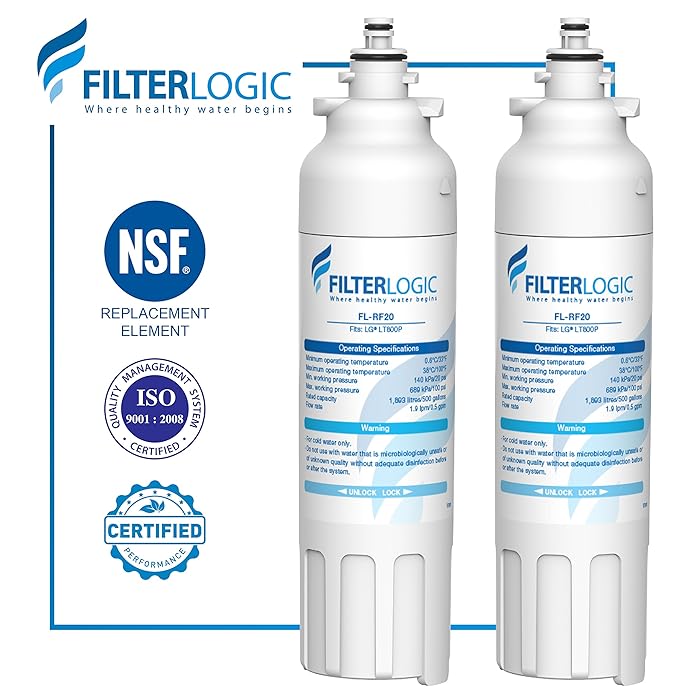 Refrigerator Water Filter for LG LT800P, ADQ73613401, Kenmore 469490 2