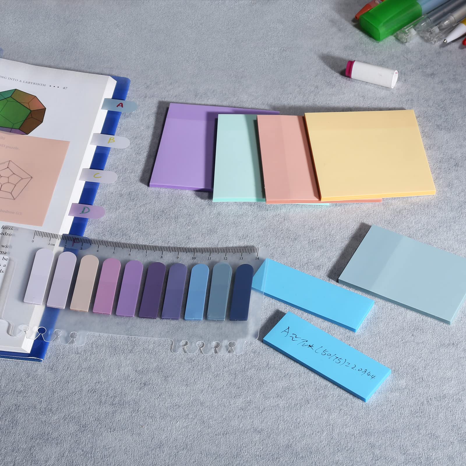 Pastel Transparent Sticky Notes