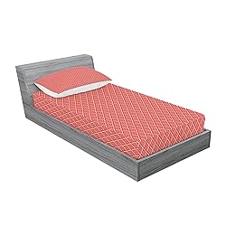 Ambesonne Geometric Fitted Sheet & Pillow Sham